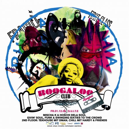 3Years Be_Suite/Boogaloo Klub Werbeplakat