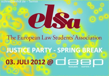 ELSA - Justice Spring Break Werbeplakat