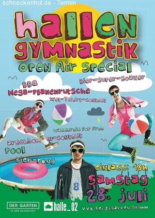 Hallengymnastik Open Air Werbeplakat