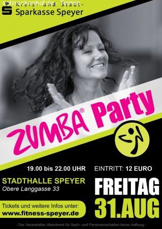 Mega ZUMBA® Party Speyer Werbeplakat