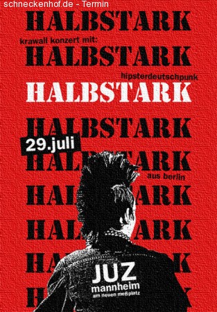 Halbstark - hipsterdeutschpunk Werbeplakat