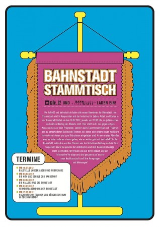 Bahnstadt-Stammtisch Werbeplakat