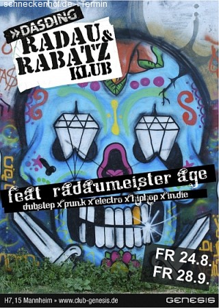 DASDING: Radau & Rabatz Klub Werbeplakat