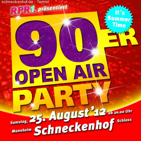 90er Open Air Party Werbeplakat