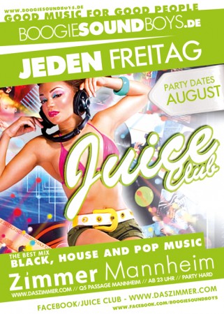 Juice Club - Campus Night Werbeplakat