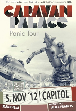 Caravan Palace - Panic Tour Werbeplakat