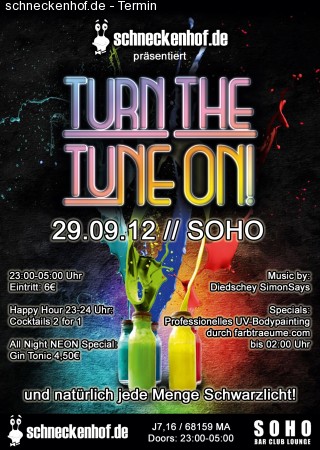 turn the tuNE ON! 2 Werbeplakat