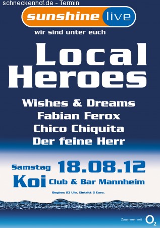 Local Heroes by sunshine live Werbeplakat