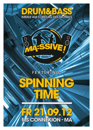 Ma:ssive meets Spinning Time Werbeplakat