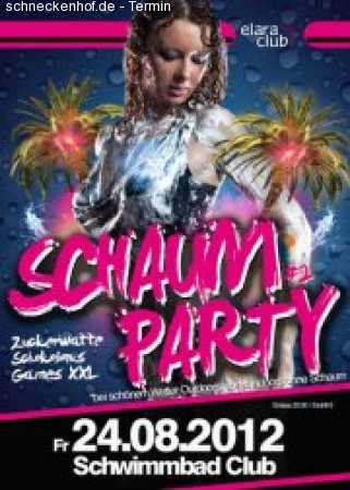 Schaumparty Werbeplakat