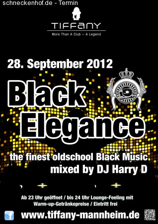 Black Elegance - Black Music Werbeplakat