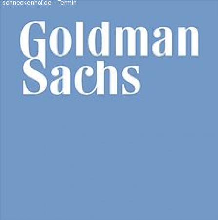 Vortrag: Goldman Sachs Werbeplakat