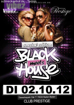 Di 02.10.2012 - Black Vs House Werbeplakat