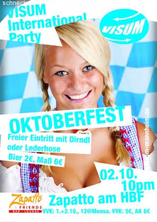 VISUM Oktoberfest-Party Werbeplakat