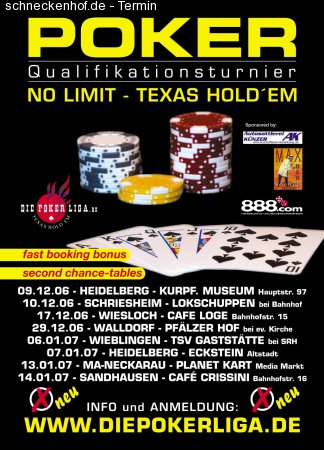 DiePokerliga.de Texas Hold'em Werbeplakat