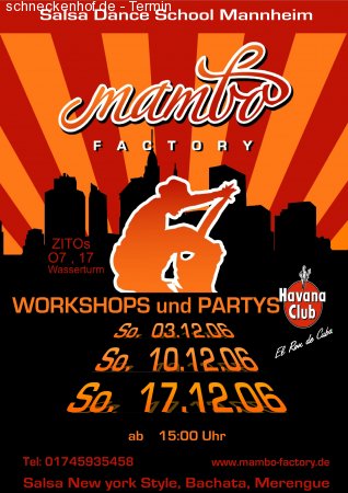 Salsa Workshop und Party Werbeplakat