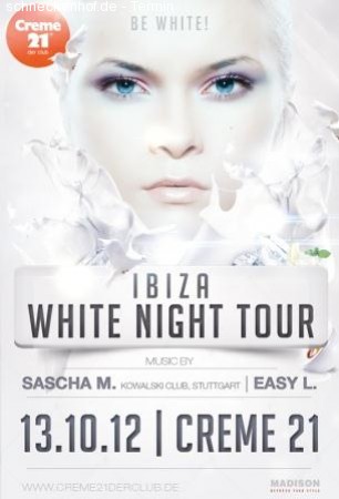 Ibiza White Night Tour Werbeplakat