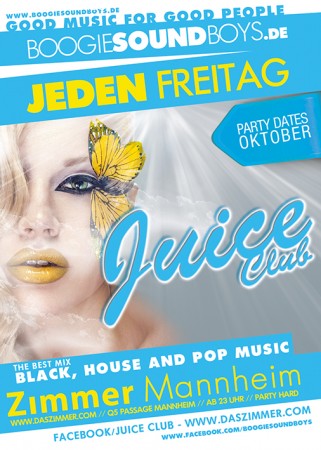 Juice Club –Ladies Night Werbeplakat