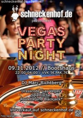 Vegas Party Night Werbeplakat