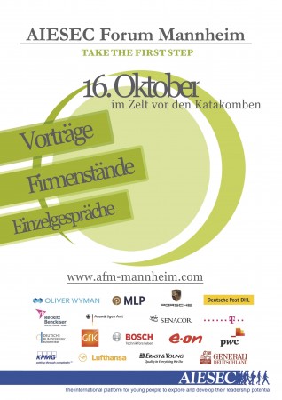 AIESEC Forum Mannheim Werbeplakat