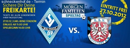 SV Waldhof - FSV Frankfurt II Werbeplakat