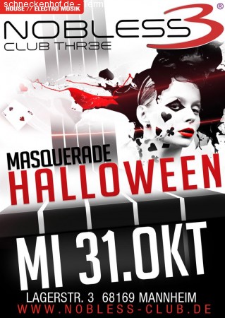 Masquerade Halloween Werbeplakat