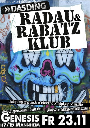 DASDING: Radau & Rabatz Klub Werbeplakat