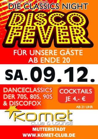 Disco Fever Werbeplakat