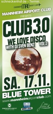 Club 3.0 - We love Disco Werbeplakat