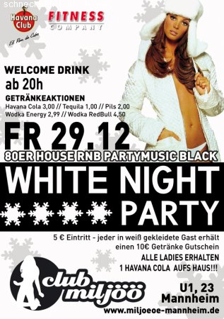 White Night Party Werbeplakat