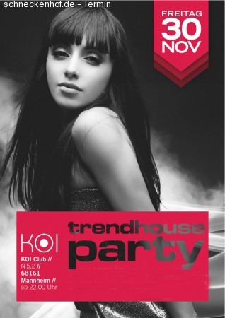 Trendhouse Party Werbeplakat