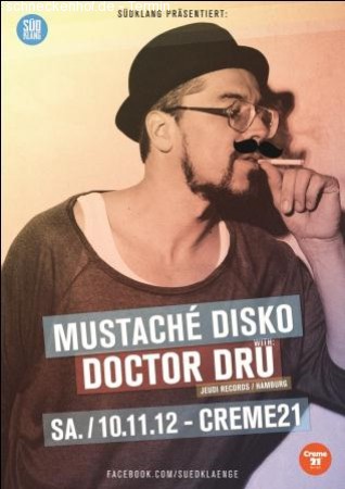 Mustaché Disko Werbeplakat