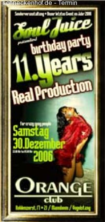 Real Production Birthday Party Werbeplakat