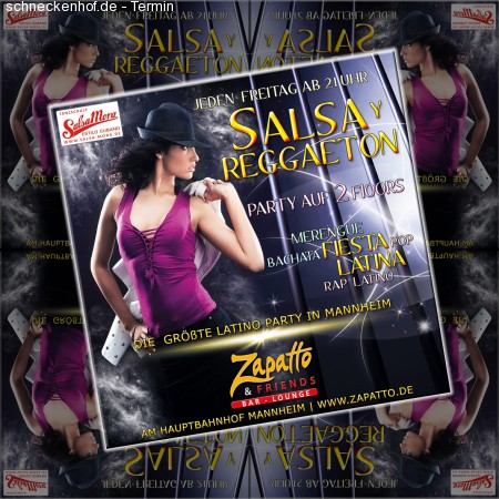 Salsa y Reggaeton Werbeplakat