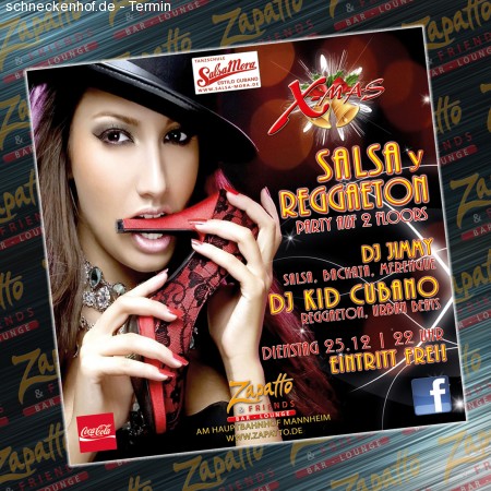 X-Mas-Salsa y Reggaeton Werbeplakat