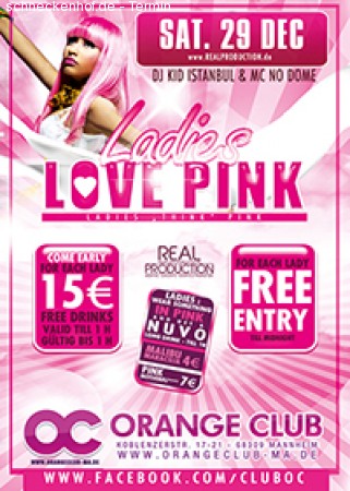 Ladies Loves Pink Werbeplakat