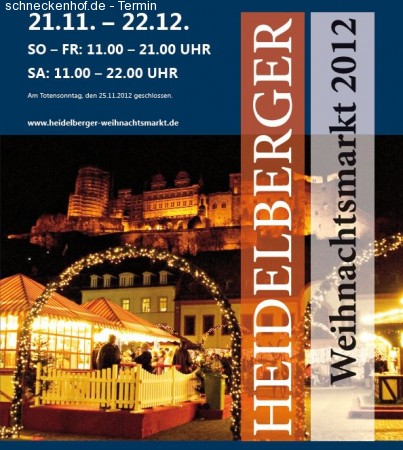 Weihnachtsmarkt Heidelberg Werbeplakat