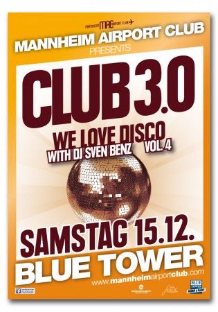 Club 3.0 - We love Disco Vol.4 Werbeplakat