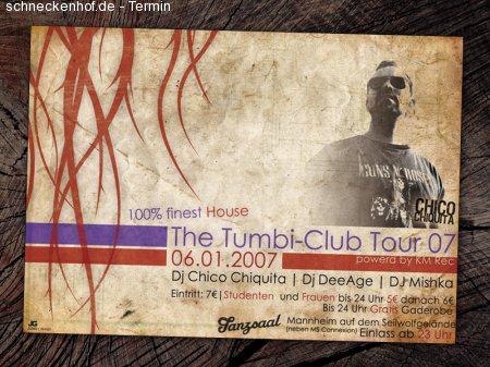 Der Tumbi-House-Club Werbeplakat