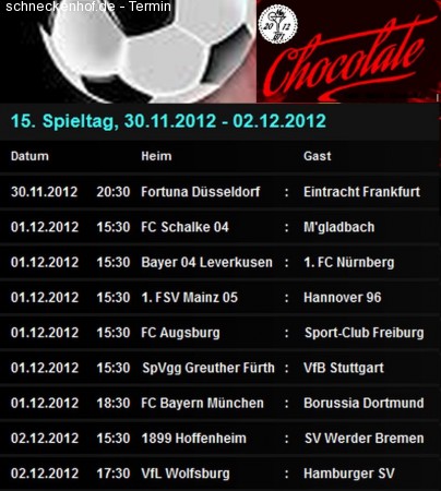 Bundesliga Live Party Werbeplakat