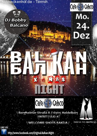 Balkan X-mas Night Werbeplakat