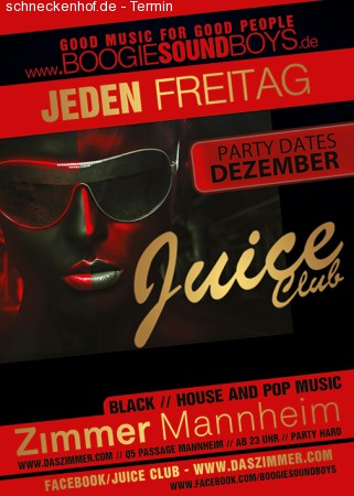 Juice Club - Pre X-mas Party Werbeplakat