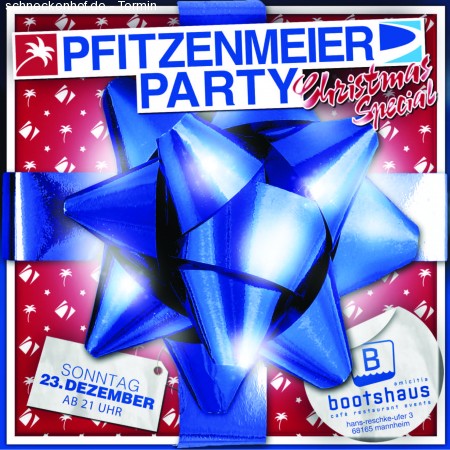 Pfitzenmeier X-Mas Party Werbeplakat