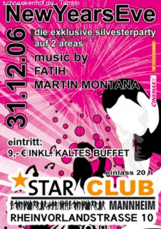 New Years Eve Werbeplakat