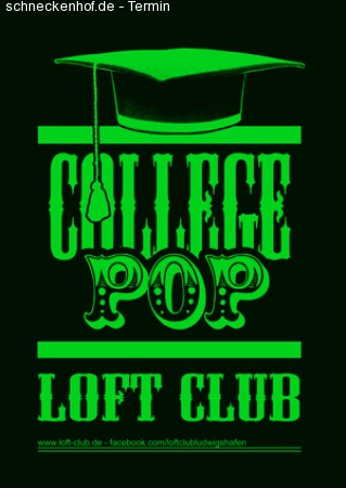 College Pop @ Loft Club Werbeplakat