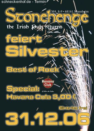 Silvester Night Werbeplakat