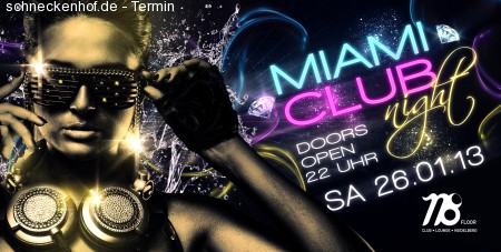 Miami Club Night Werbeplakat