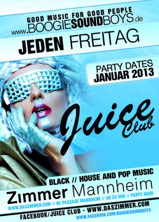 Juice Club –Campus Night Werbeplakat