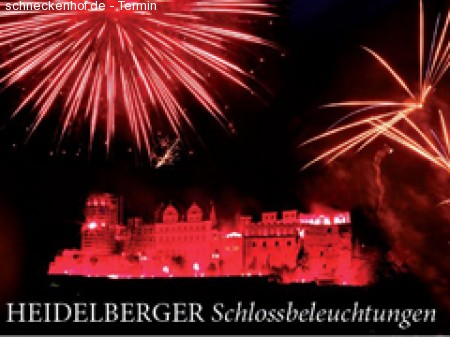 Heidelberger Schloßbeleuchtung Werbeplakat