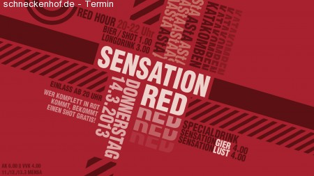 Sensation Red! Werbeplakat
